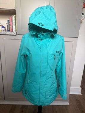 Vintage Oakley Teal Waterproof Ski Jacket and Snow pants
